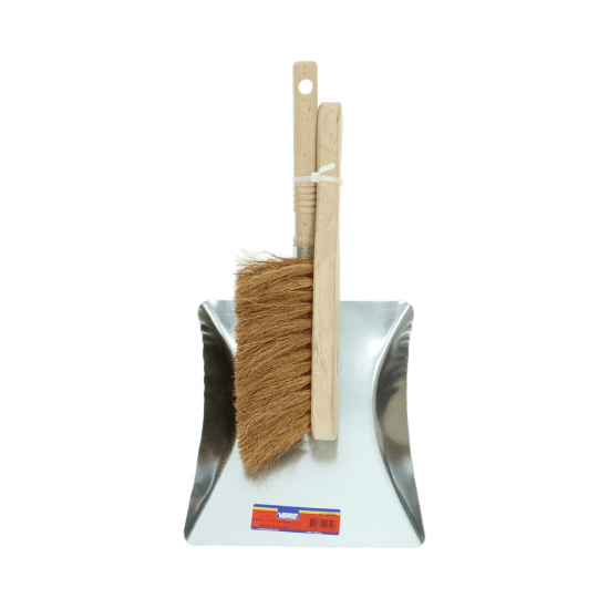 Afbeeldingen van Stofblik verzinkt met kokos stoffer