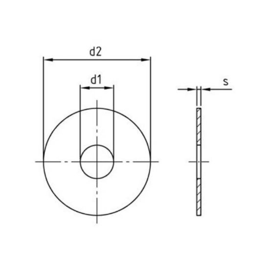 Afbeeldingen van Carrosseriering A2 M8X40X1,5MM