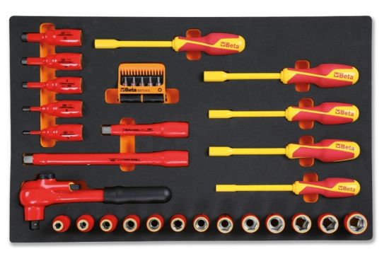 Afbeeldingen van BETA Inlegbak zacht + 37x gereedschap M110
