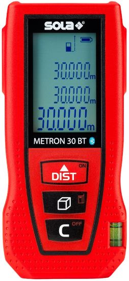 Afbeeldingen van SOLA Laserafstandsmeter bluetooth METRON30BT 30M