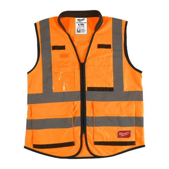 Afbeeldingen van MILWAUKEE Veiligheidshesje Premium klasse 2 Hi-Vis oranje L/XL