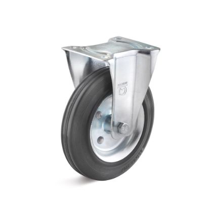 Afbeeldingen van Bokwiel massief rubber 120KG 140MM