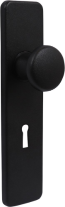 Afbeeldingen van OXLOC Knopschild sleutelgat Saint Denis aluminium zwart SL56