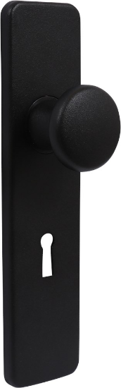 Afbeeldingen van OXLOC Knopschild sleutelgat Saint Denis aluminium zwart SL56