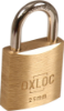 Afbeeldingen van OXLOC Cilinderhangslot EV messing laag 25MM KA2501