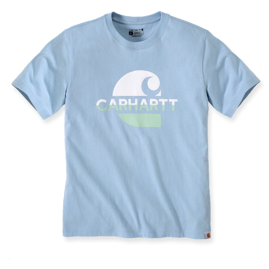 Afbeeldingen van CARHARTT T-shirt met grafische print 105908 moonstone S