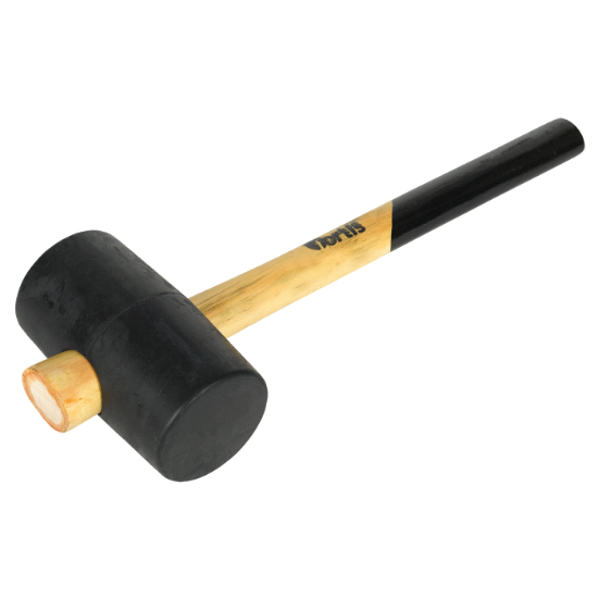 Afbeeldingen van FORTIS Rubber hamer zwart 3A 74MM