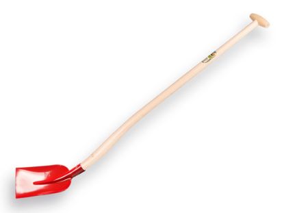 Afbeeldingen van ATLAS Betonschop rood met blijham extra gebogen 110CM ½