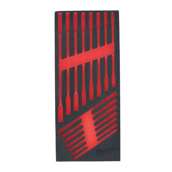Afbeeldingen van MILWAUKEE Foam inlay leeg t.b.v. 15-delige MAXBITE ringratel-steeksleutelset