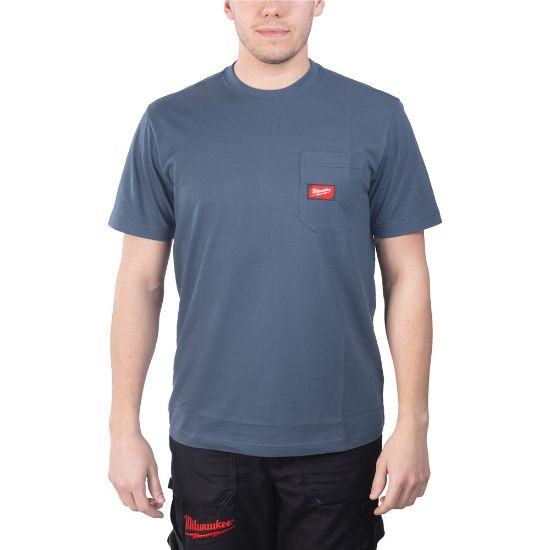Afbeeldingen van MILWAUKEE T-shirt work WTSSBLU blauw M
