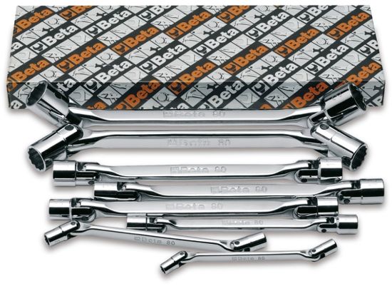 Afbeeldingen van BETA Kniegewrichtsleutelset 80/S8 8x