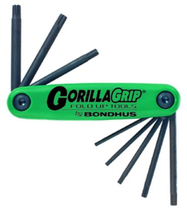 Afbeeldingen van BONDHUS Opvouwbare torxsleutelset GORILLAGRIP T9-T40 