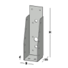 Afbeeldingen van GEBR. BODEGRAVEN Balkdrager GBS-ZL SV 46X171MM 1,5MM