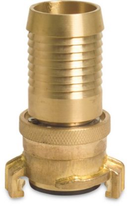 Afbeeldingen van Zuig- & hoge druk snelkoppeling draaibaar messing 13MM slangtule NA40 25bar