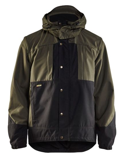 Afbeeldingen van BLÅKLÄDER Jas tuin ongevoerd 4854 army groen/zwart XS