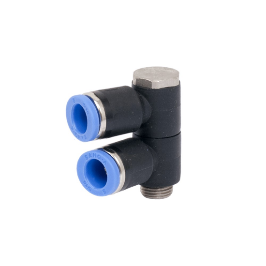 Afbeeldingen van Dubbele banjo verticaal 12MM R½"