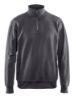 Afbeeldingen van BLÅKLÄDER Sweatshirt met halve rits 3369 donkergrijs L