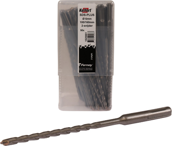 Afbeeldingen van KELFORT Hamerboor SDS-PLUS 2-snijder 6X100/160 50x