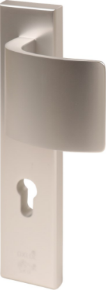 Afbeeldingen van OXLOC Veiligheidslangschild deurduwer + krukgat recht R PC72 55MM