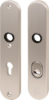 Afbeeldingen van OXLOC Veiligheidslangschild krukgat + kerntrekbeveiliging ovaal aluminium PC72 55MM