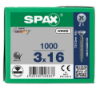 Afbeeldingen van SPAX Universele schroef verzonkenkop WIROX voldraad PZ1 3X16MM