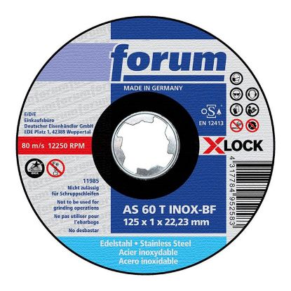 Afbeeldingen van FORUM Slijpschijf recht RVS X-LOCK 125X1,0MM