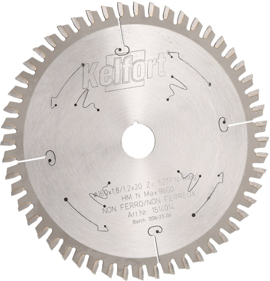 Afbeeldingen van KELFORT Cirkelzaagblad HM 160X1,8X20MM Z=52 TRFN