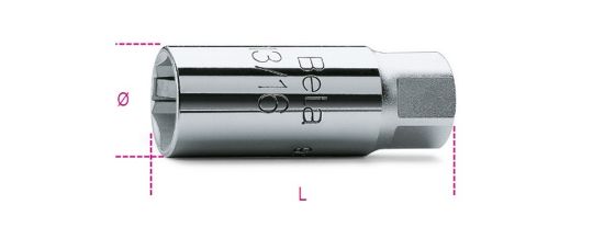 Afbeeldingen van BETA Bougiedopsleutel ⅜" 14MM 956E 14