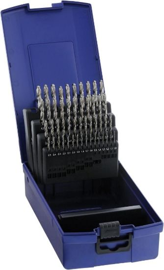 Afbeeldingen van FORUM Metaalborenset HSS DIN338 type N geslepen 1-5,9MM 50x