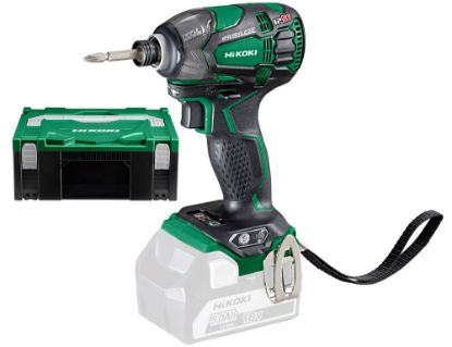 Afbeeldingen van HIKOKI Accu slagschroevendraaier 1/4" WH18DBDL2W2Z 18V BL 207Nm IP56 MV EXCLUSIVE in HSC II