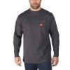 Afbeeldingen van MILWAUKEE Werk T-shirt met lange mouwen WTLSG grijs M