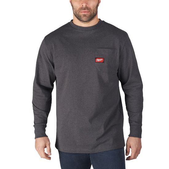 Afbeeldingen van MILWAUKEE Werk T-shirt met lange mouwen WTLSG grijs M