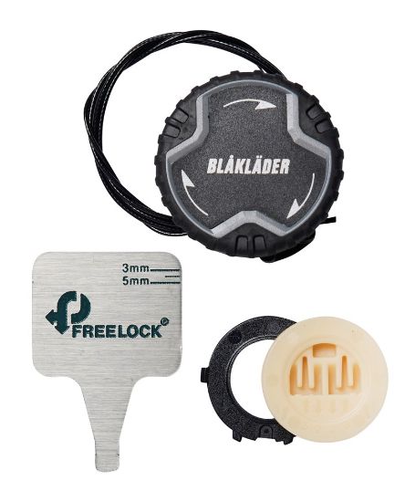 Afbeeldingen van BLÅKLÄDER Reparatieset Freelock B102 zwart/medium grijs onesize t.b.v. veiligheidsschoen