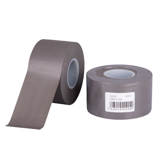 Afbeeldingen van Isolatietape PVC grijs 50MM 33M