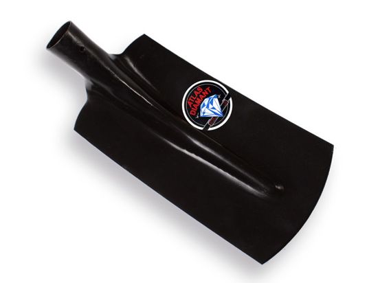 Afbeeldingen van ATLAS Kabelschop zwart 16CM ½ opgebogen onderkant recht