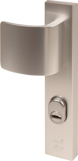 Afbeeldingen van OXLOC Veiligheidslangschild KTB deurduwer + krukgat recht L PC72 55MM