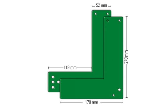 Afbeeldingen van EH-Exit control montageplaat 27CM