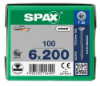 Afbeeldingen van SPAX Spaanplaatschroef verzonkenkop WIROX deeldraad T30 6X200MM
