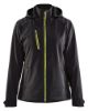 Afbeeldingen van BLÅKLÄDER Softshell jack dames 4719 zwart/High Vis geel M