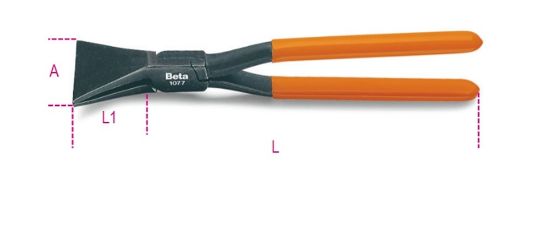 Afbeeldingen van BETA Plaatbuigtang recht 280MM 1077 280