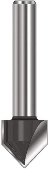 Afbeeldingen van ENT V-groeffrees HM 90° A=6,35MM schacht 12MM