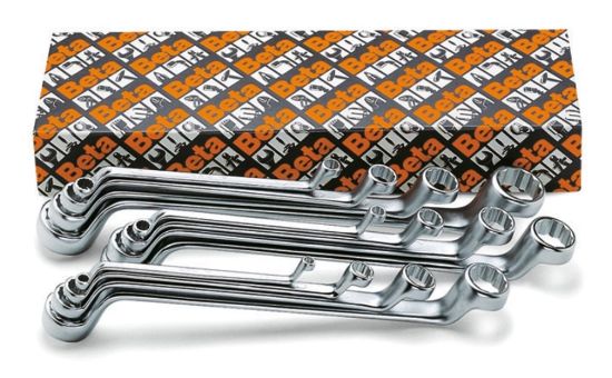 Afbeeldingen van BETA Ringsleutelset diep gebogen 12x 90/S12