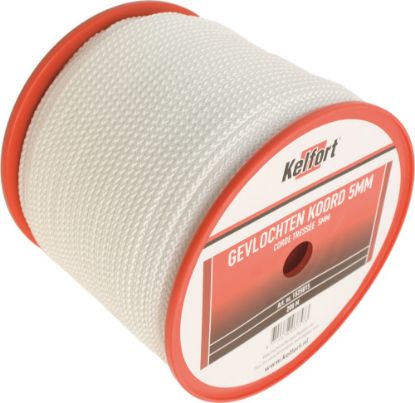 Afbeeldingen van KELFORT Koord gevlochten wit 5MM 200M
