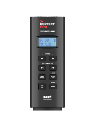 Afbeeldingen van PERFECTPRO Bouwradio WORKTUBE DAB+/FM/Bluetooth oplaadbaar IP45