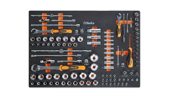 Afbeeldingen van BETA Inlegbak zacht + 107x gereedschap MM105