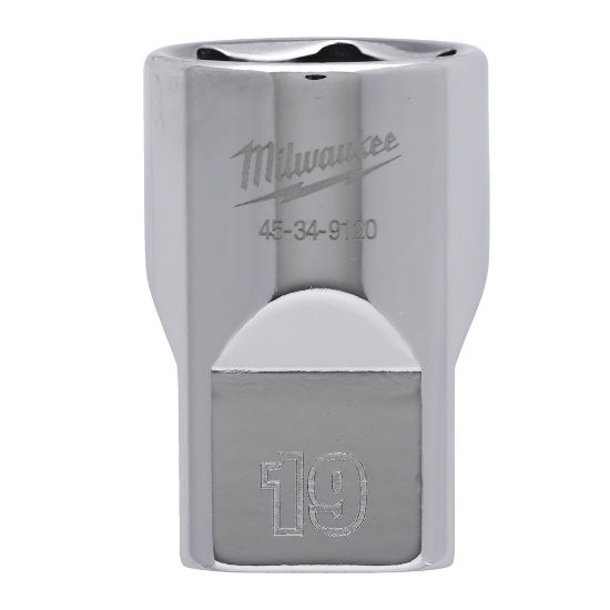 Afbeeldingen van MILWAUKEE Dop ½" metrisch FOUR FLAT 19MM