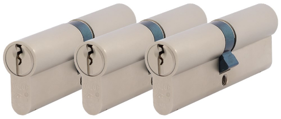 Afbeeldingen van OXLOC Profielcilinder dubbel O5 vernikkeld 45/50MM P3 SKG**