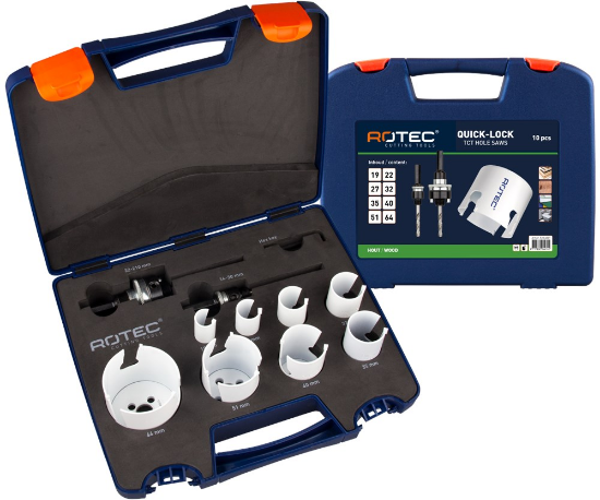 Afbeeldingen van ROTEC Gatzagenset MP loodgieter 10-delig 19-64MM
