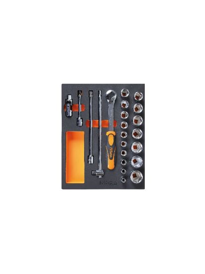Afbeeldingen van BETA Inlegbak zacht + 22x gereedschap M96
