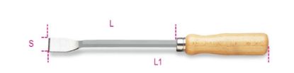 Afbeeldingen van BETA Schraapstaal vlak 1717D 150